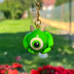 Porte-Clés Monster & Cie en Pâte Fimo - Fait Main et Unique | Fimou