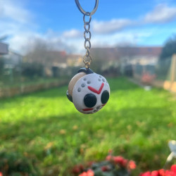 Porte-clés ou Collier Jason en Pâte Fimo - Film d'Horreur